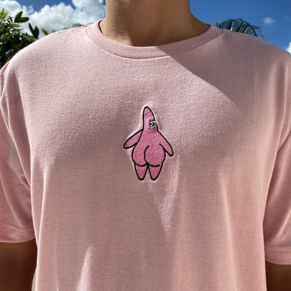 Patrick Star Embroidered Tshirt